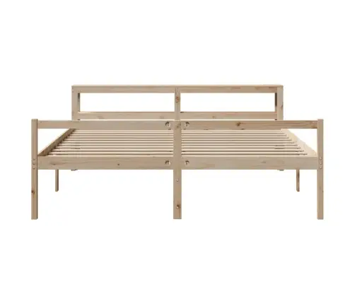 Vanemate Inimeste Voodiraam Peatsiga, 200X200 cm Männipuit