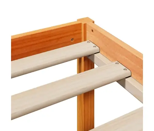 Lovos Rėmas Su Galvūgaliu, Vaško Rudas, 90X190cm Pušis