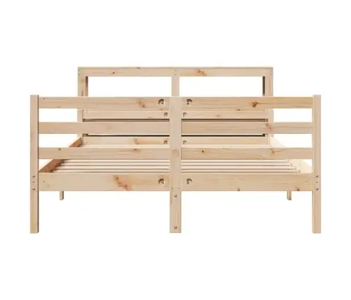 Lovos Rėmas Su Galvūgaliu, 150X200cm Pušies Medienos Masyvas