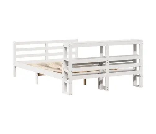 Lovos Rėmas Su Galvūgaliu, Baltas, 150X200cm Pušies Masyvas