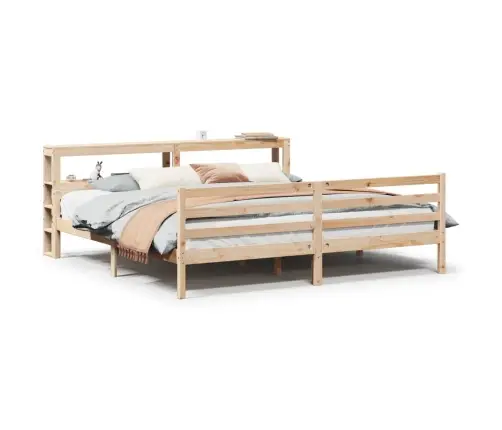 Lovos Rėmas Su Galvūgaliu, 200X200cm Pušies Medienos Masyvas