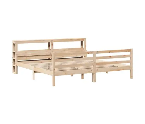 Lovos Rėmas Su Galvūgaliu, 200X200cm Pušies Medienos Masyvas