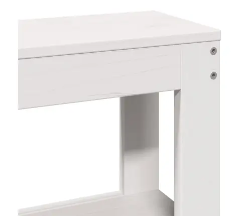 Gultas Rāmis Ar Galvgali Bez Matrača, Balts, 140X190 Cm Vidaxl