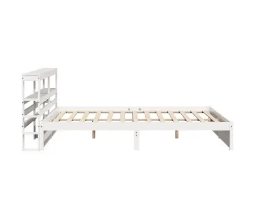 Gultas Rāmis Ar Galvgali Bez Matrača, Balts, 200X200 Cm Vidaxl