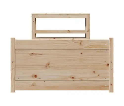 Lovos Rėmas Su Galvūgaliu, 100X200cm Pušies Medienos Masyvas