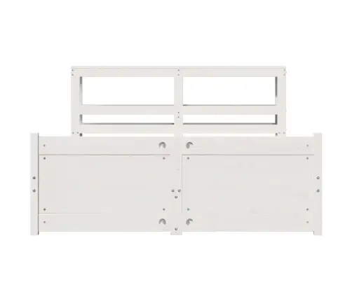 Lovos Rėmas Su Galvūgaliu Be Čiužinio, Baltas, 120X200Cm