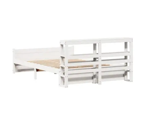 Lovos Rėmas Su Galvūgaliu Be Čiužinio, Baltas, 120X200Cm