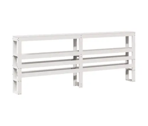 Gultas Rāmis Ar Galvgali Bez Matrača, Balts, 140X200 Cm Vidaxl