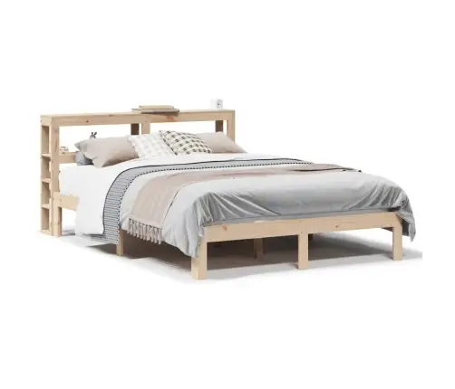 Gultas Rāmis Ar Galvgali, 120X190 Cm, Priede Vidaxl