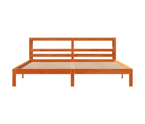 Lovos Rėmas Be Čiužinio, Vaško Rudas, 180X200cm Pušies Masyvas