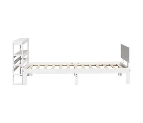 Voodiraam Peatsiga Ilma Madratsita Valge 90X190 Cm