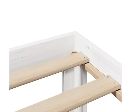 Voodiraam Peatsiga Ilma Madratsita Valge 90X190 Cm