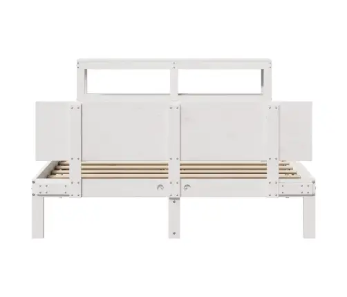 Gultas Rāmis Ar Galvgali Bez Matrača, Balts, 140X190 Cm Vidaxl Gultas Rāmis Ar Galvgali Bez Matrača, Balts, 140X190 Cm Vidaxl