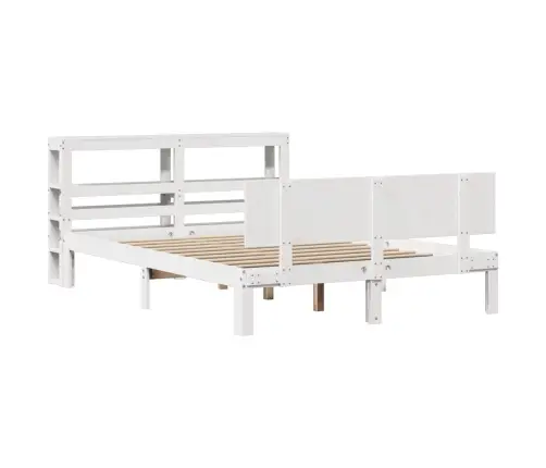 Voodiraam Peatsiga Ilma Madratsita Valge 140X200 Cm