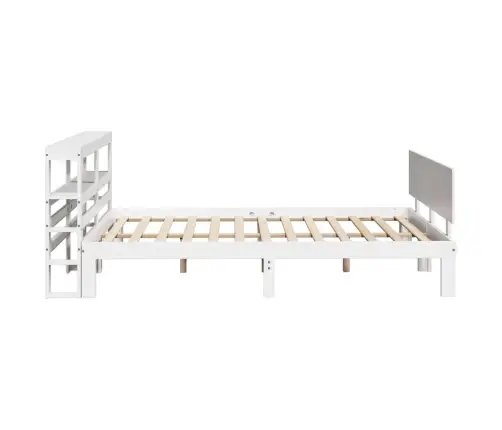 Voodiraam Peatsiga Ilma Madratsita Valge 140X200 Cm