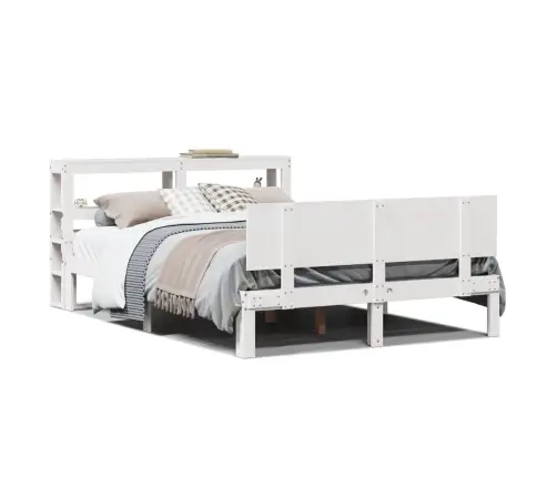 Voodiraam Peatsiga Ilma Madratsita Valge 160X200 Cm