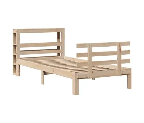 Lovos Rėmas Su Galvūgaliu, 100X200cm Pušies Medienos Masyvas