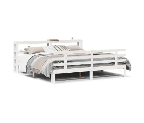 Voodiraam Peatsiga Ilma Madratsita Valge 200X200 Cm