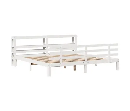 Voodiraam Peatsiga Ilma Madratsita Valge 200X200 Cm