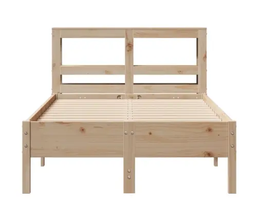 Gulta Bez Matrača, 120X200 Cm, Priedes Masīvkoks Vidaxl