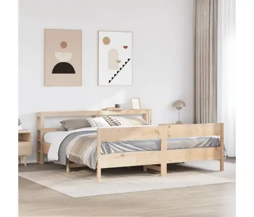 Gulta Bez Matrača, 200X200 Cm, Priedes Masīvkoks Vidaxl