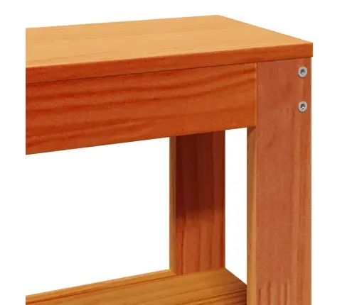 Gulta Bez Matrača, Vaska Brūnas, 200X200 Cm, Priedes Masīvkoks Vidaxl