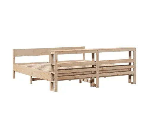 Gulta Bez Matrača, 180X200 Cm, Priedes Masīvkoks Vidaxl