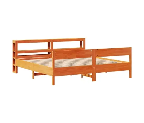 Voodiraam Ilma Madratsita, Vahapruun, 180 X 200 cm Männipuit