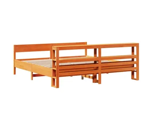 Voodiraam Ilma Madratsita, Vahapruun, 180 X 200 cm Männipuit