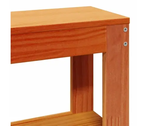 Gulta Bez Matrača, Vaska Brūnas, 160X200 Cm, Priedes Masīvkoks Vidaxl