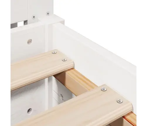 Voodiraam Ilma Madratsita, Valge, 90 X 200 cm Männipuit