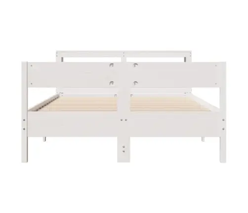 Lovos Rėmas Be Čiužinio, Balta, 140X190cm Pušies Masyvas