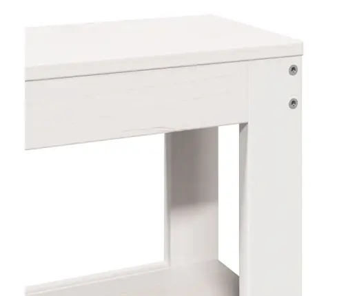 Lovos Rėmas Be Čiužinio, Balta, 140X190cm Pušies Masyvas