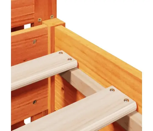 Voodiraam Ilma Madratsita, Vahapruun, 135 X 190 cm Männipuit