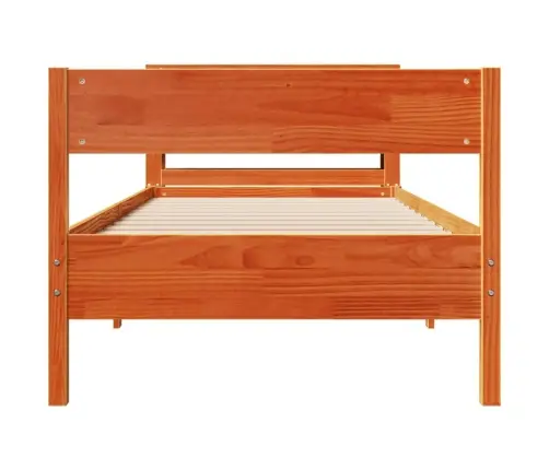 Lovos Rėmas Be Čiužinio, Vaško Ruda, 90X190cm Pušis