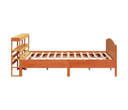 Voodiraam Ilma Madratsita, Vahapruun, 200 X 200 cm Männipuit