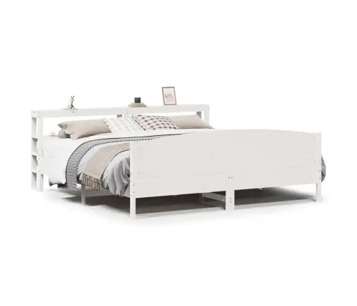 Lovos Rėmas Be Čiužinio, Baltas, 180X200cm Pušies Masyvas