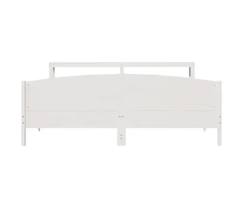 Lovos Rėmas Be Čiužinio, Baltas, 180X200cm Pušies Masyvas