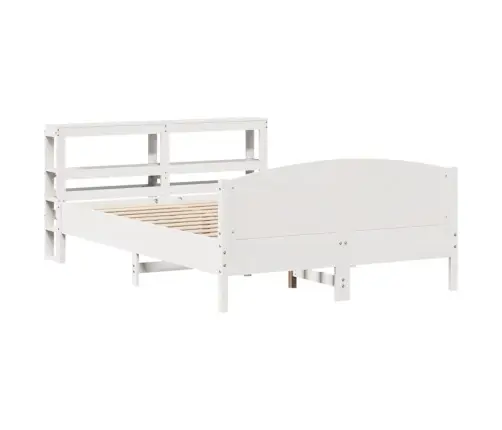 Gulta Bez Matrača, Balts, 160X200 Cm, Priedes Masīvkoks Vidaxl