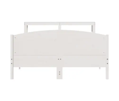 Lovos Rėmas Be Čiužinio, Baltas, 150X200cm Pušies Masyvas
