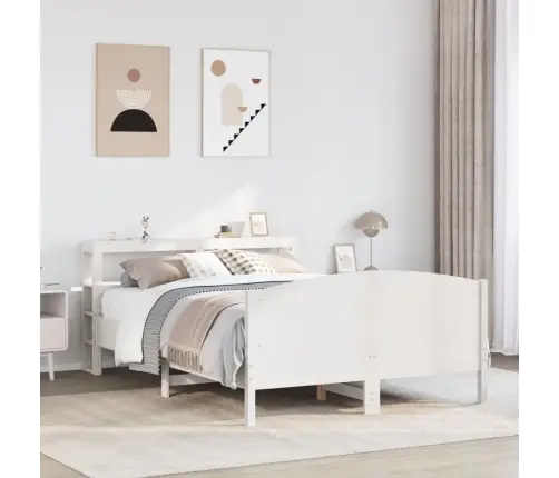 Lovos Rėmas Be Čiužinio, Baltas, 120X190cm Pušies Masyvas