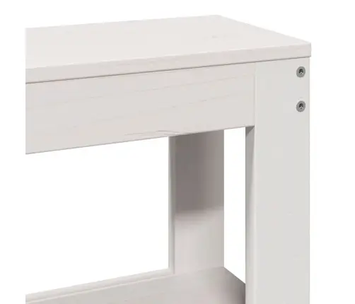 Gulta Bez Matrača, Balts, 90X200 Cm, Priedes Masīvkoks Vidaxl