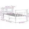Lovos Rėmas Be Čiužinio, Vaško Ruda, 100X200cm Pušis