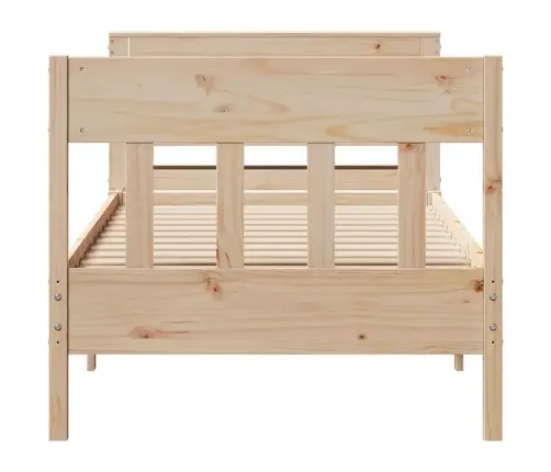 Gulta Bez Matrača, 90X200 Cm, Priedes Masīvkoks Vidaxl