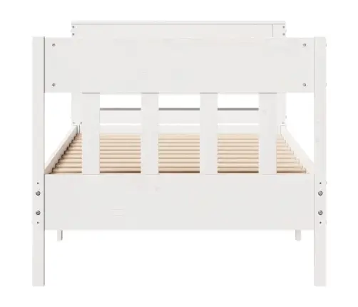 Lovos Rėmas Be Čiužinio, Baltas, 90X200cm Pušies Masyvas