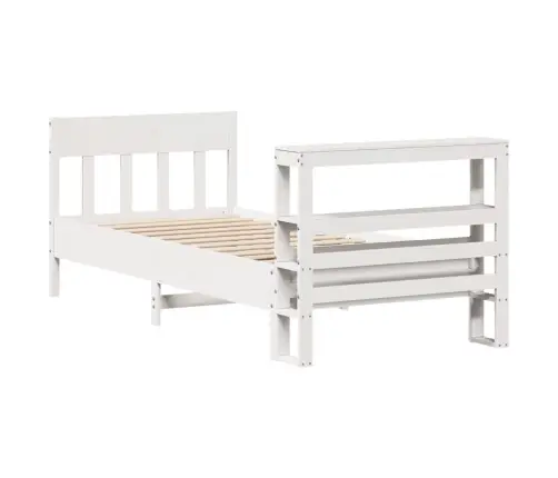 Lovos Rėmas Be Čiužinio, Baltas, 90X200cm Pušies Masyvas