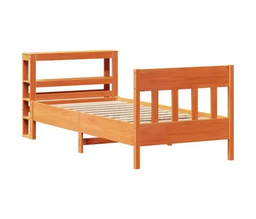 Voodiraam Ilma Madratsita, Vahapruun, 75 X 190 cm Männipuit