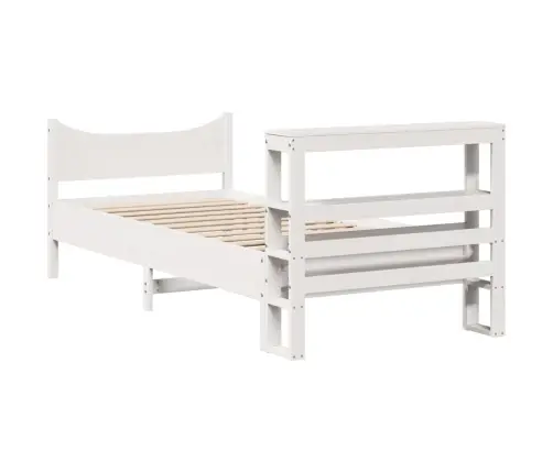 Lovos Rėmas Su Galvūgaliu, Baltas, 90X200cm Pušies Masyvas