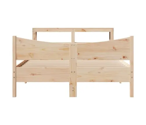 Lovos Rėmas Su Galvūgaliu, 120X190cm Pušies Medienos Masyvas