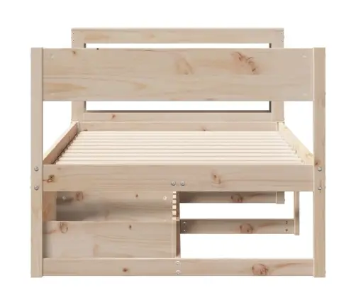 Lovos Rėmas Su Be Čiužinio, 75X190cm Pušies Masyvas